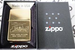 ZIPPO Feuerzeug - NEW YORK SKYLINE - brass - 1997