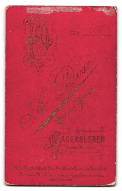 Fotografie & Manifesti: Fotografie A. Dose, Hadersleben, junger  – Usato da Berlin venduto da bartko-reher 1