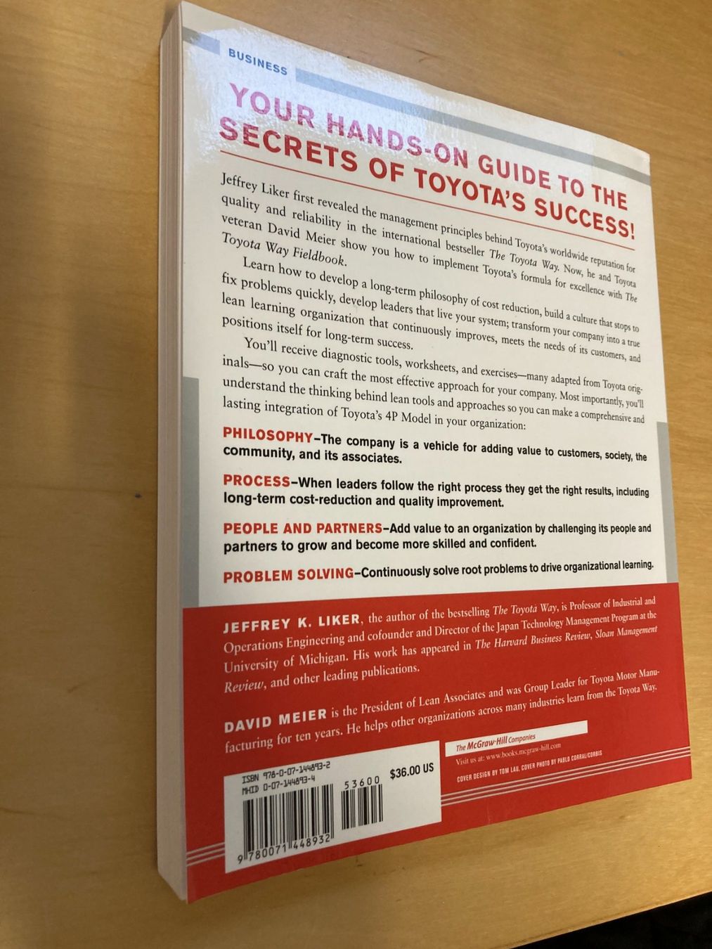 Libri: The TOYOTA WAY Fieldbook – Usato da Reinach BL venduto da Loma8 2