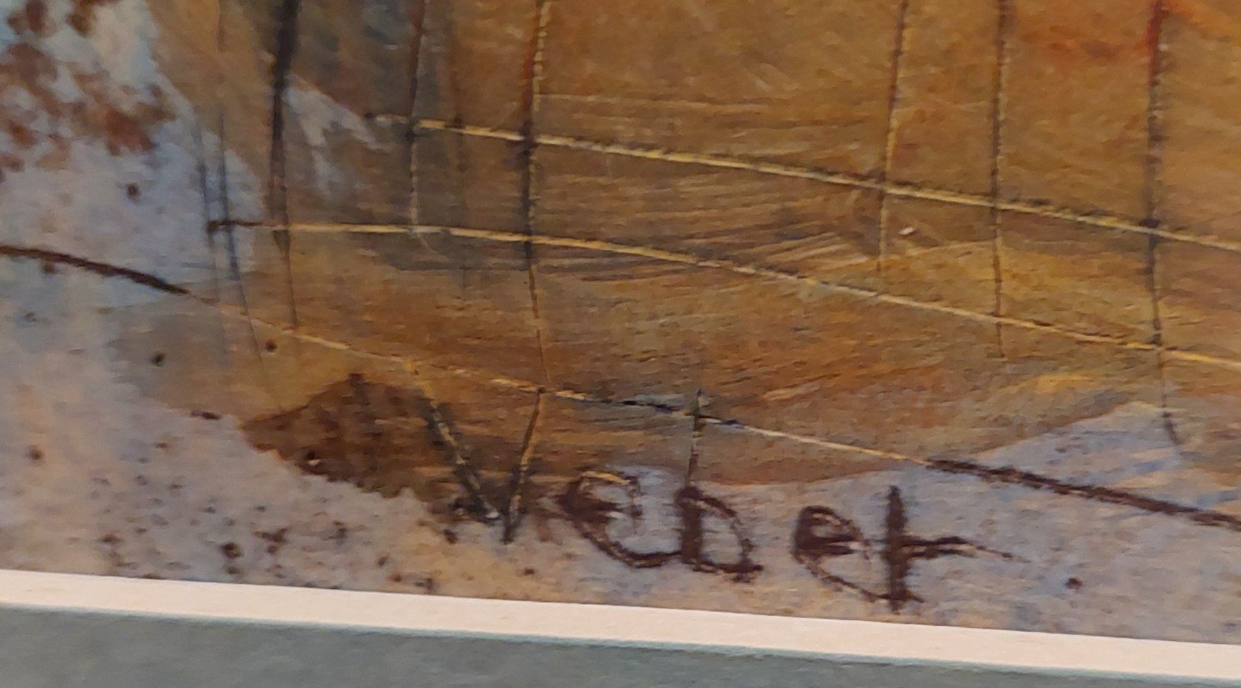 Dipinti: Gemälde Oksana Veber mit Passepartout/Bilderrahmen – Nuovo (secondo la descrizione) da Birsfelden venduto da Pietros 2