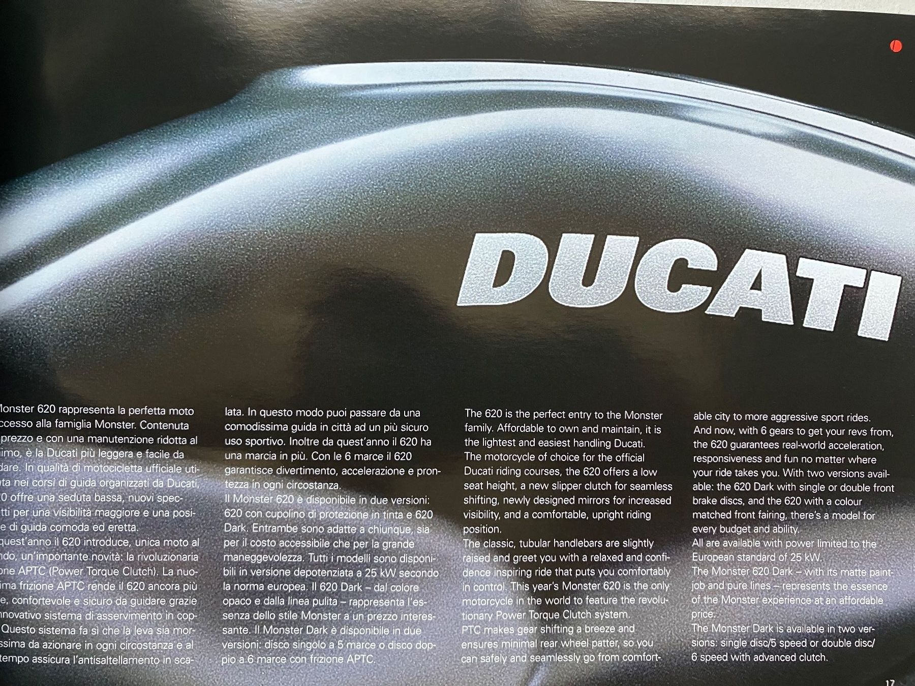 Ducati Strada: Ducati - Modellprogramm 2004 - Originalprospekt – Usato da Malans GR venduto da Chueche427 9