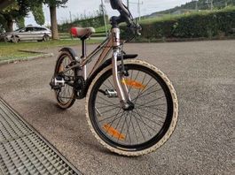 Kindervelo 20 Zoll silber leicht gebraucht