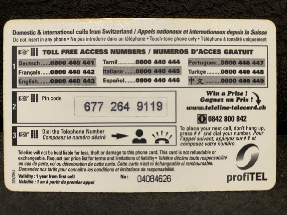 Telefon- & Taxkarten: Teleline – Gebraucht aus Lausanne von babacard10 1