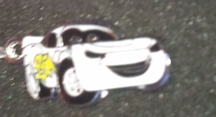 Anhänger: CARS Pixar McQueen: 1 pendentif blanc – Neu und originalverpackt aus Lutry von kylab7