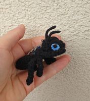 Handgemachter Schlüsselanhänger mit  Ameise Amigurumi