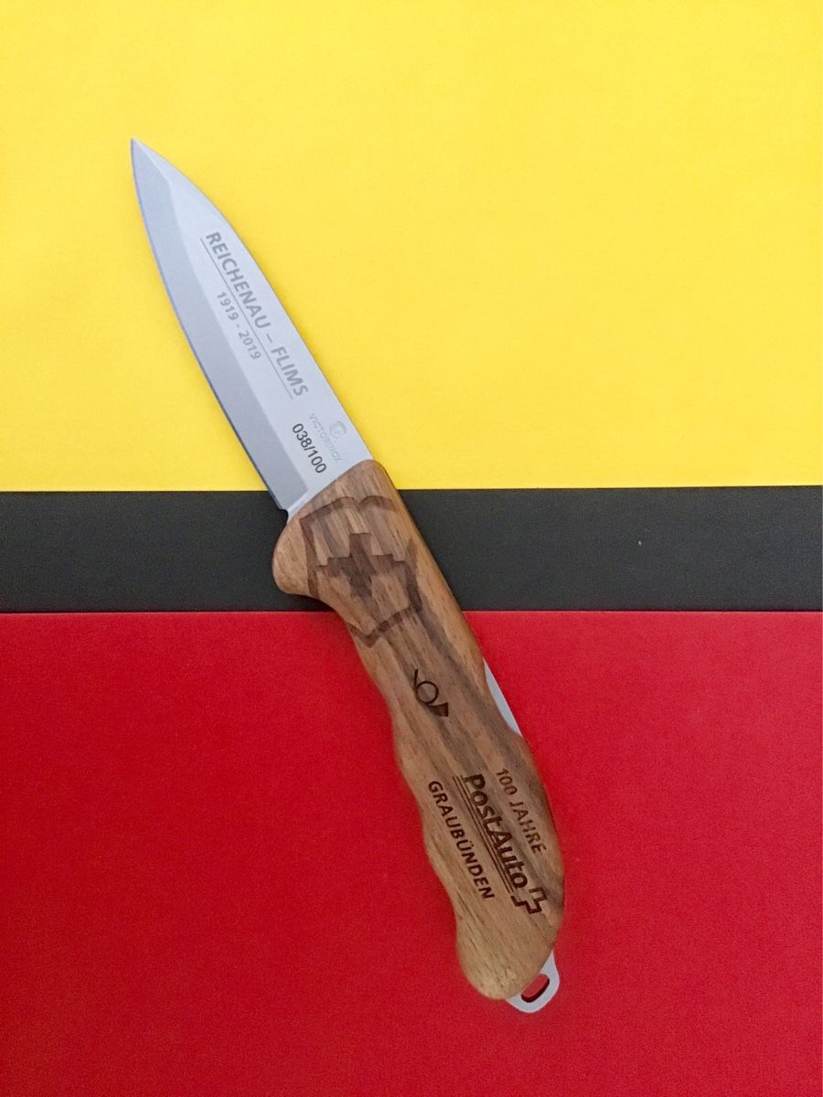 Victorinox Coltelli tascabile: 100 Jahre PostAuto Graubünden – Nuovo e nell'imballaggio originale da Chur venduto da sana06 2