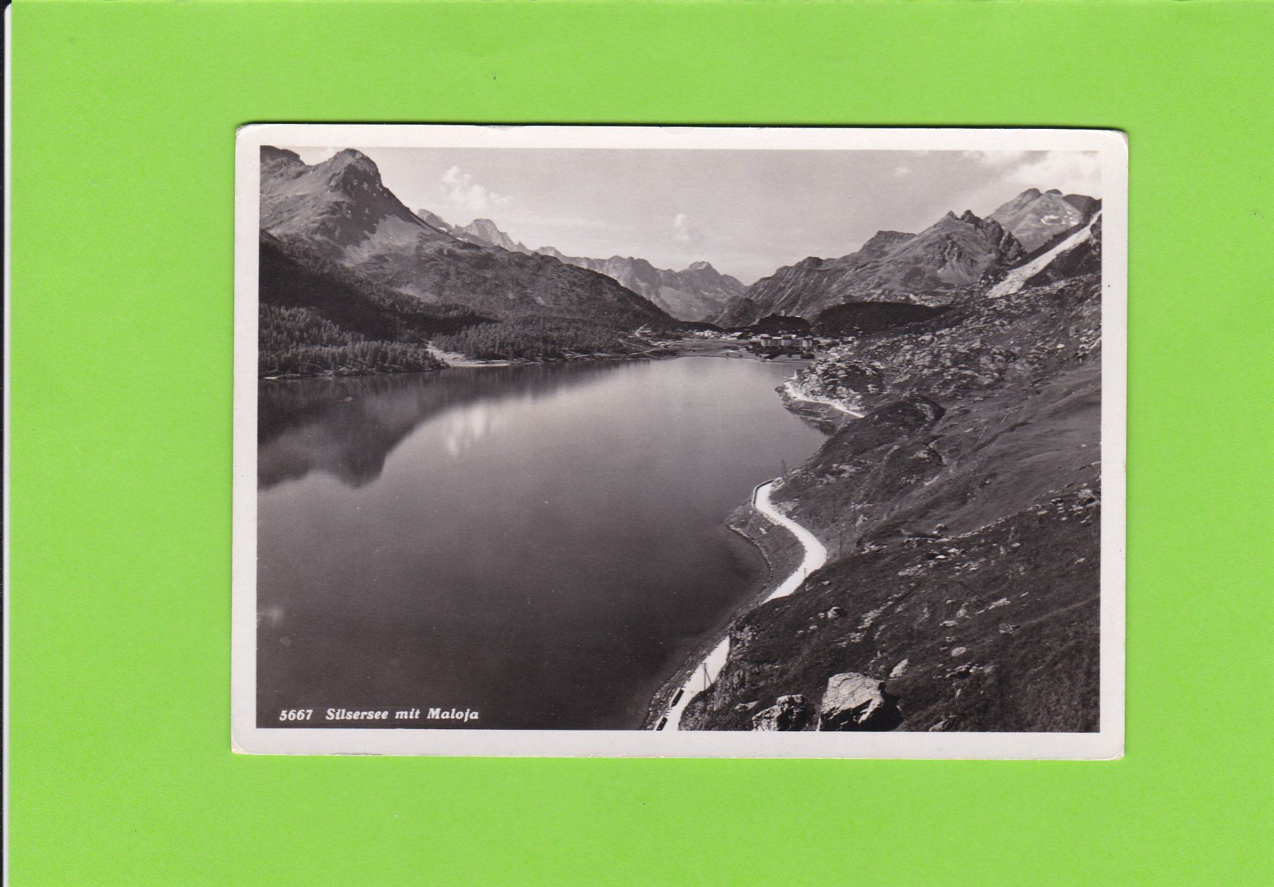 Cartoline postali: Silsersee mit Maloja – Usato da St. Peterzell venduto da neckertal