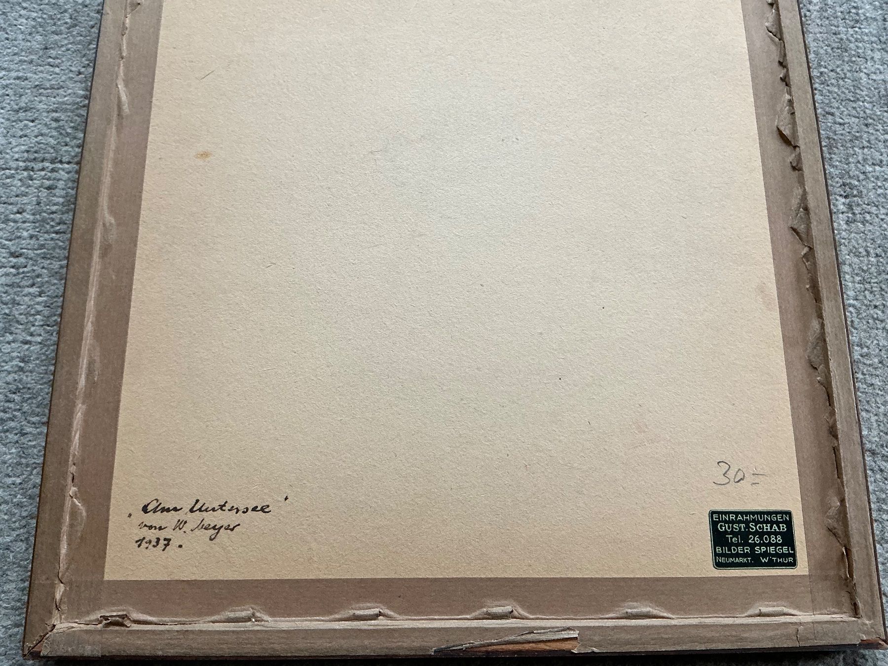 Gemälde: Landschaftsbild W. Meyer ,gerahmt – Gebraucht aus Jona von Jancy60 3