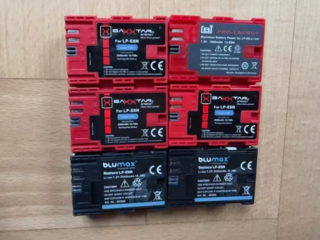 Canon Batterie: Canon Batterien: LP-E6N, LP-E6 – Usato da Aristau venduto da abakus2020 1