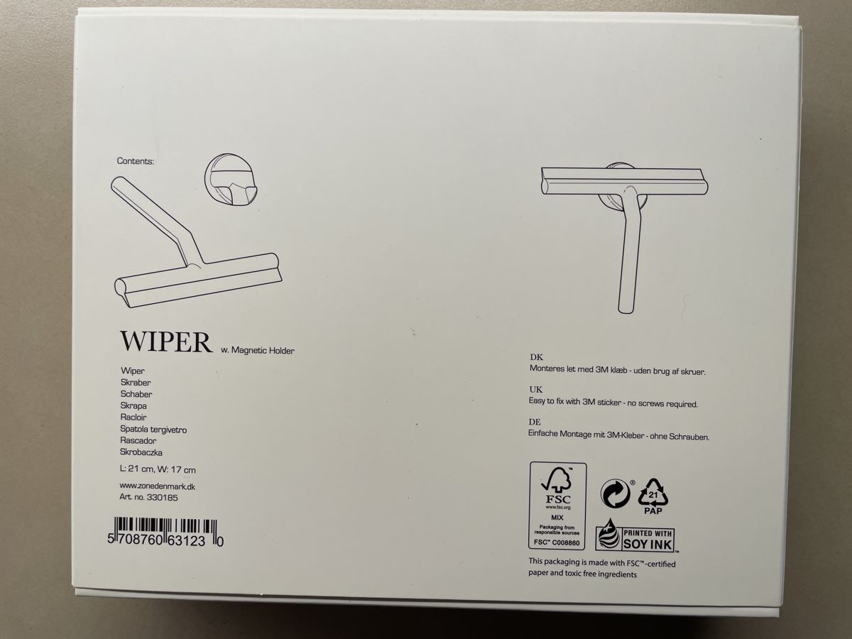 Altro per la casa: Zone Denmark Wiper (Duschabzieher) – Nuovo e nell'imballaggio originale da Luzern venduto da 71Ronja 1