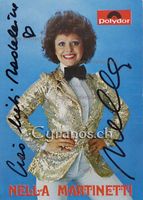 Nella Martinetti (1946-2011) Sängerin - Autogramm