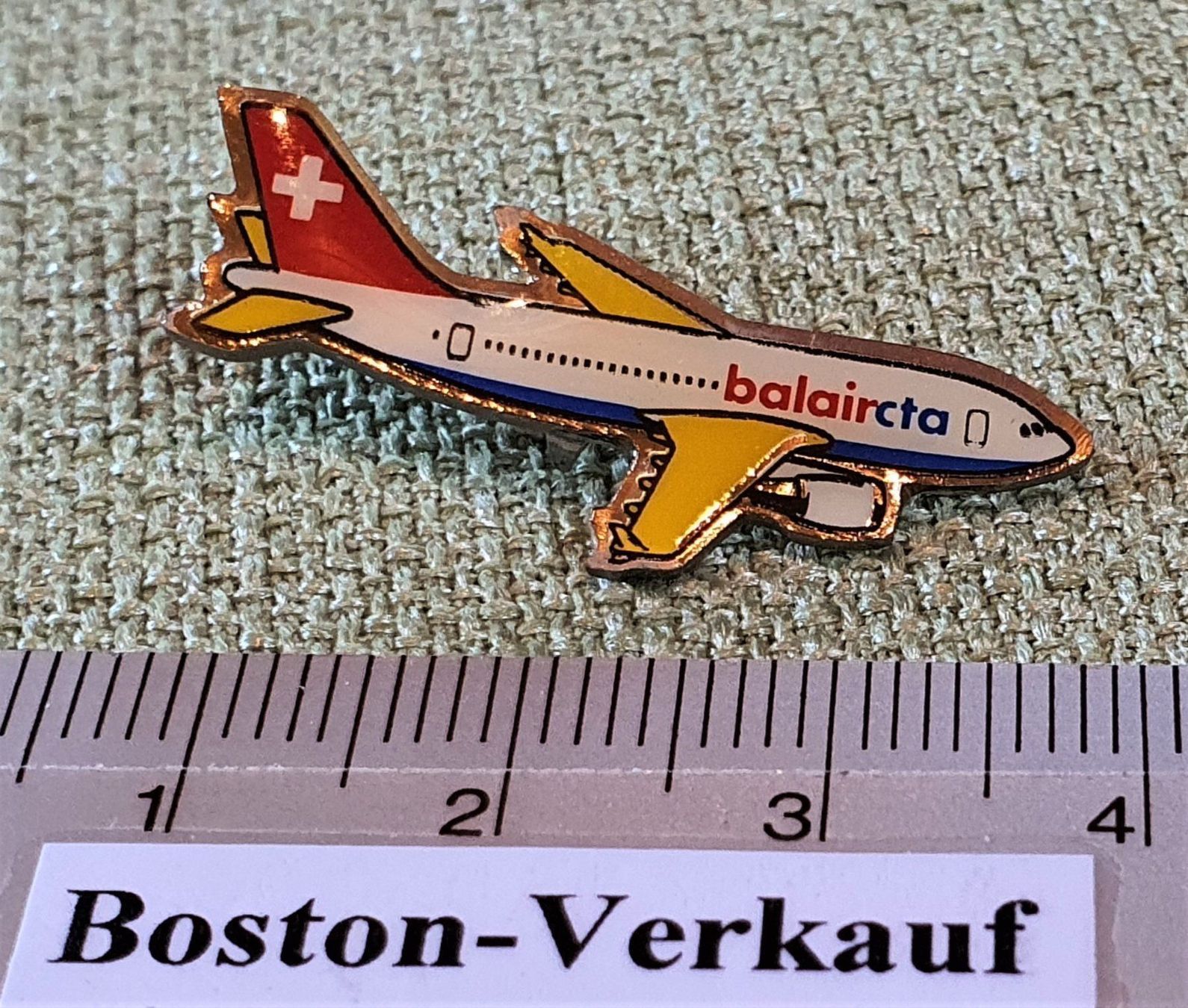 Placchette & Badge: A929 - Pin Balair cta Flugzeug Schweiz – Usato da Reinach BL venduto da Boston-Verkauf 1