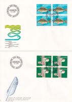 Lot 10 Briefe FDC 4er Block  1983