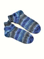 Kurzrohrsocken, Sneakersocken, handgestrickt, Grösse 42/43
