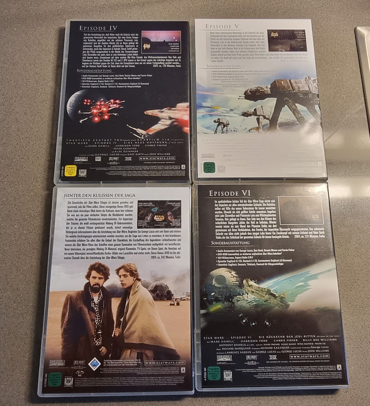 Tutti i DVDs: STAR WARS TRILOGIE + Bonus DVD – Usato da Niedergösgen venduto da rex_5013 2