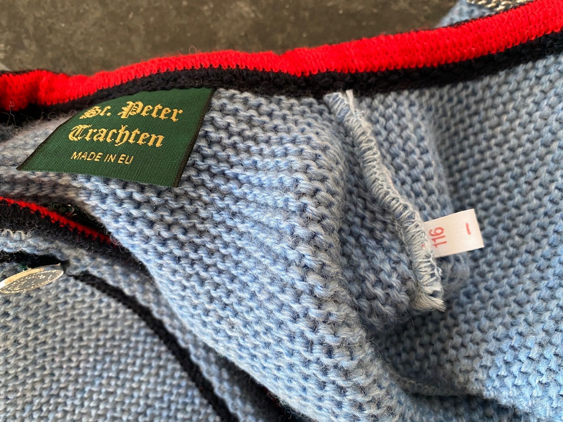 Giacche & Cappotti: Strickjacke hellblau, Grösse 116 – Nuovo e nell'imballaggio originale da Pontresina venduto da cumprerevender 3