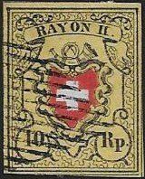 16II/E Rayon II o vollrandig eine Raute Befund Top ab 1.-