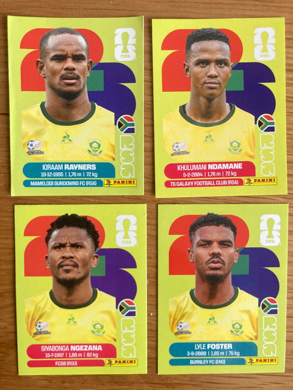 Panini Carte collezionabili: WM Sticker RSA 7, 8, 17, 18 – Nuovo (secondo la descrizione) da Winterthur venduto da Whitefish