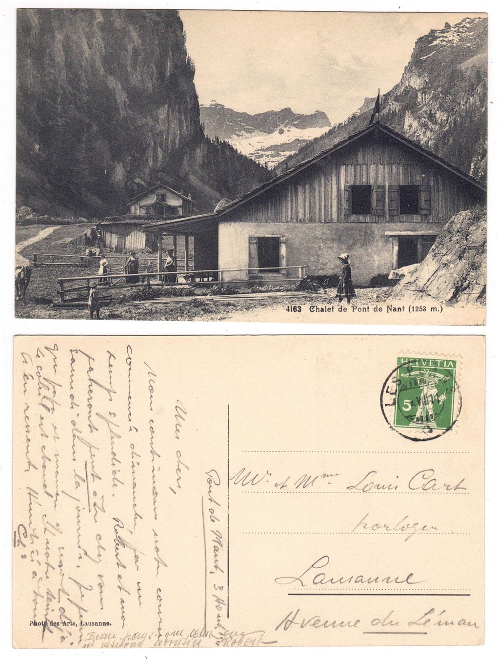 Cartoline postali: Bex, Chalet de Pont de Nant – Usato da La Tour-de-Peilz venduto da amjust