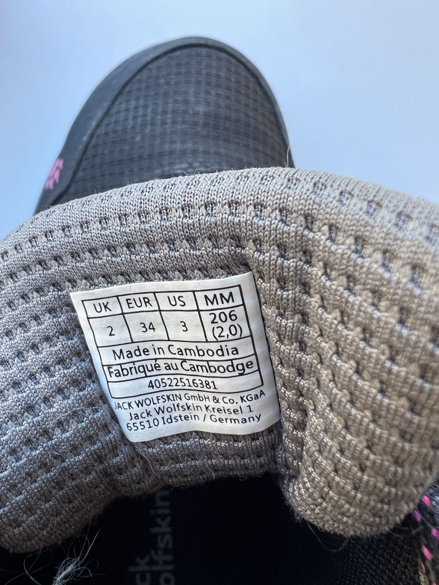 Jack Wolfskin Schuhe für Mädchen: Jack Wolfskin Wanderschuhe Gr. 34 – Gebraucht aus Heiligkreuz (Mels) von fodo 2