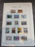Schweizer Briefmarken Sammlung, komplett, Jahrgang 1987.