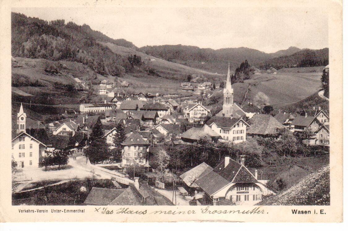 Ansichtskarten: Wasen i. E. 1919 – Gebraucht aus Wolhusen von Curver9