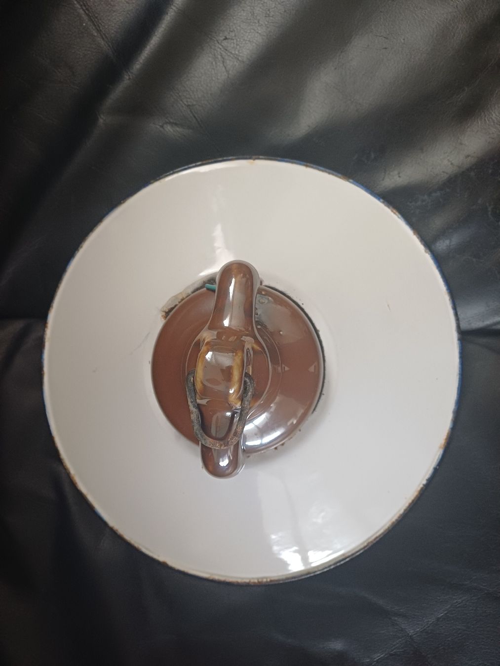 Lampade: Vintage Emaille Lampe Industrielampe Fabriklampe – Usato da Ebersecken venduto da Napf08 3