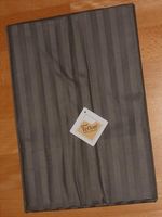 Neu: Tischdecke braun mit Streifenmuster - 110 x 140 cm