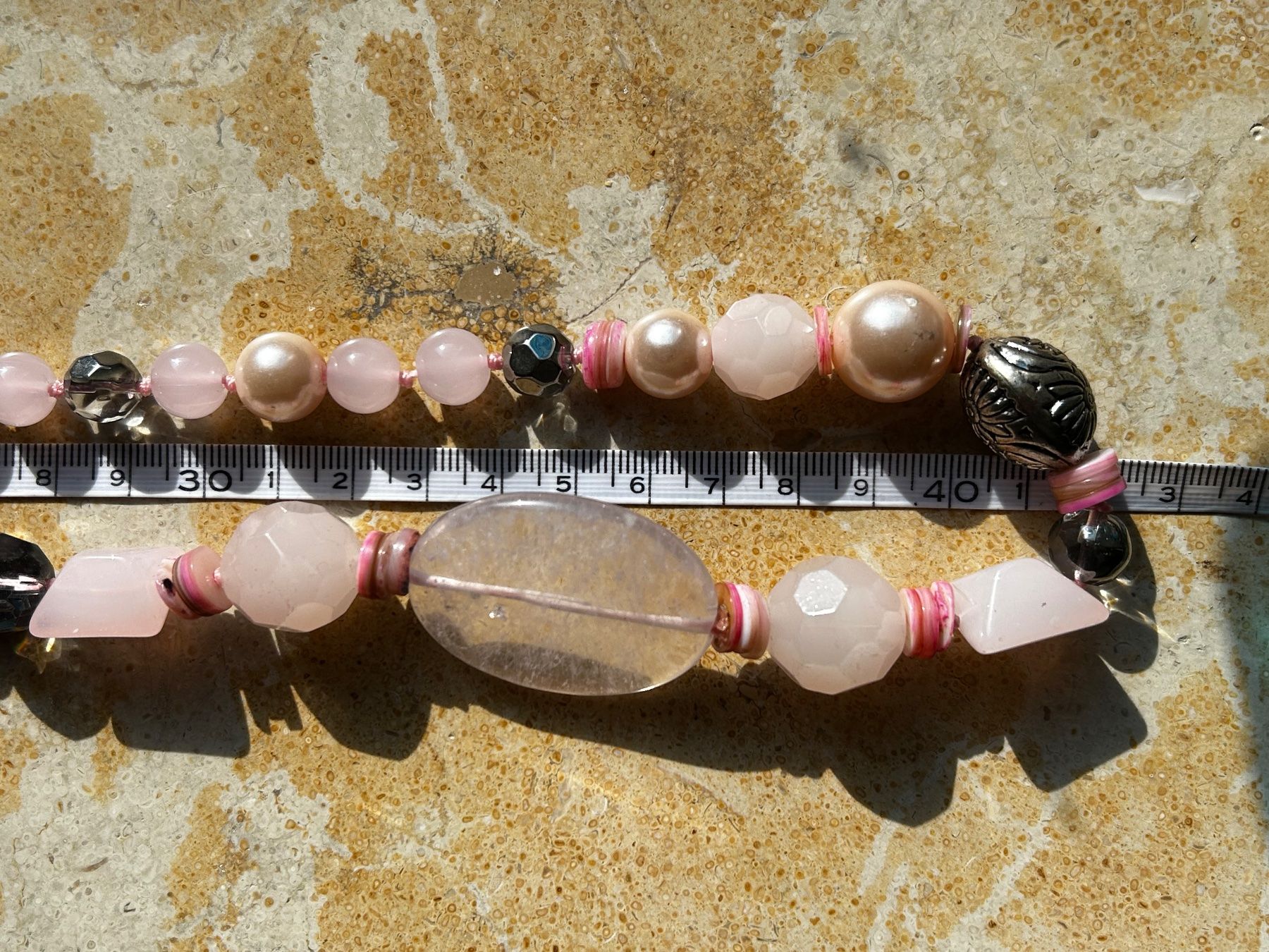 Ketten: Kette Rosenquarz (84cm) – Gebraucht aus Dittingen von Bellevista 8