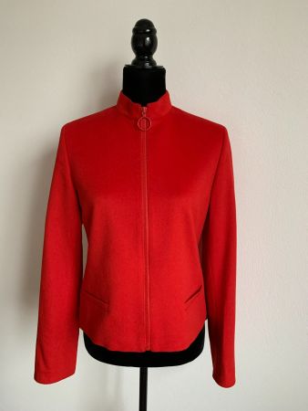 AKRIS: Neu/ungetragen - exklusiver roter Blazer, 36