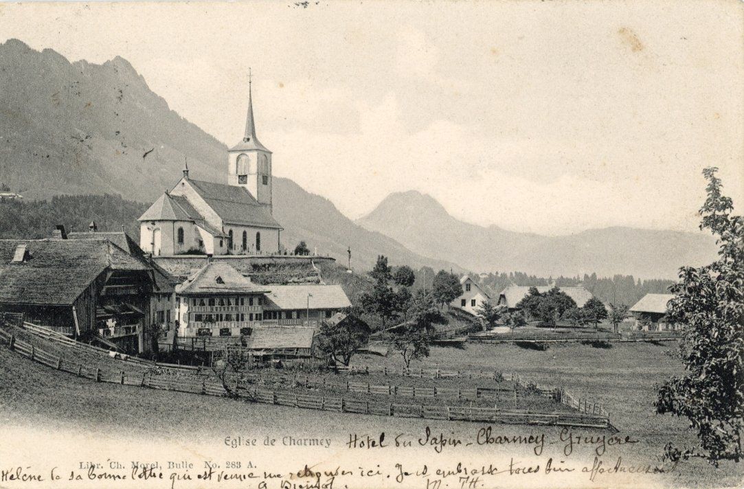 Cartoline postali: Charmey   FR        um 1911 – Usato da Brig venduto da Valcards54