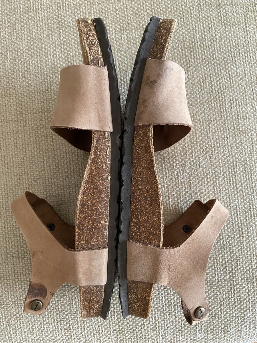 Scarpe da donna: Sandalen beige Echtleder, Gr. 39 – Usato da Zürich venduto da anuccis70