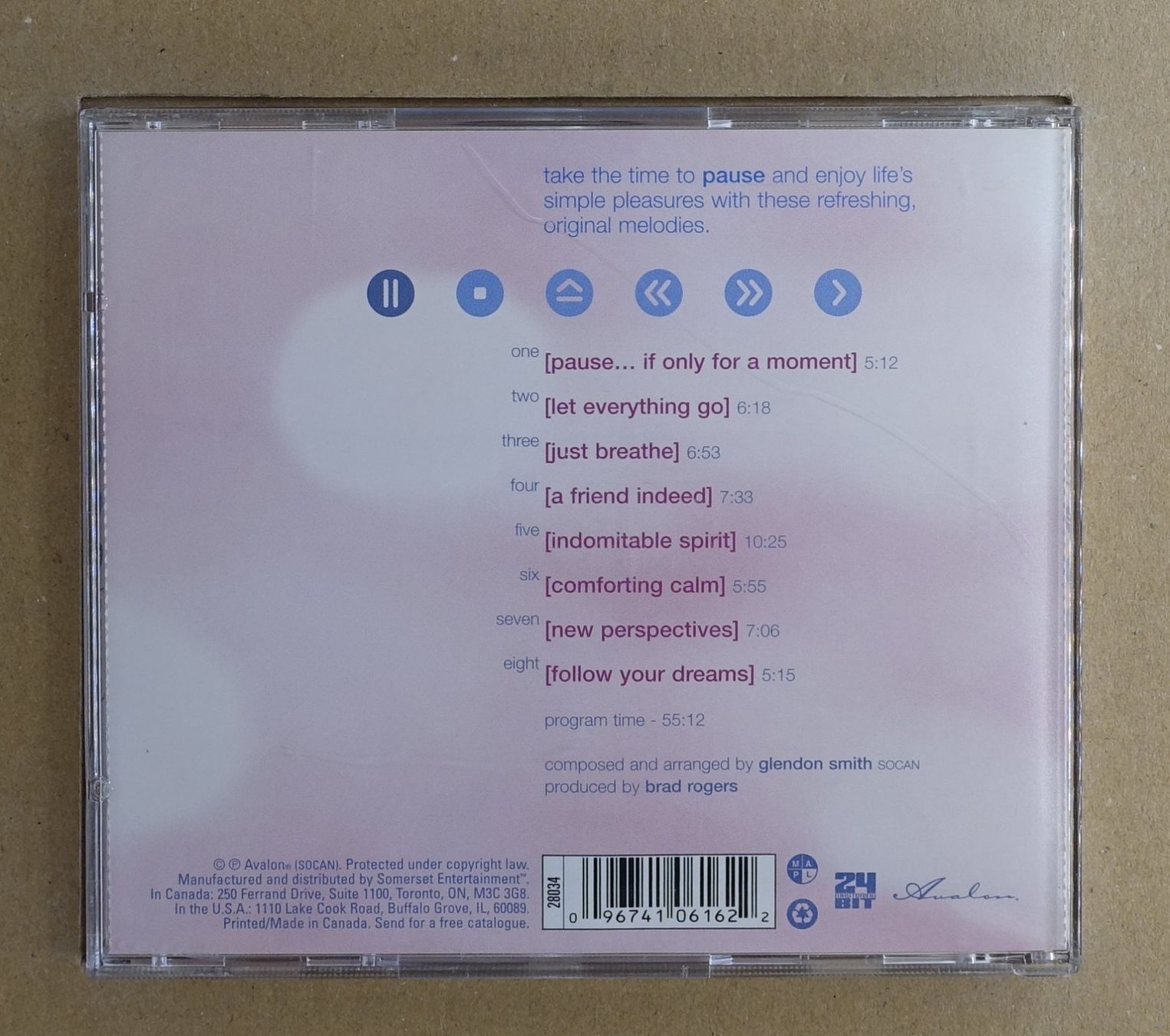 CDs: Glendon Smith – Pause - T4 – D'occasion à Sessa par discoverymedia 1
