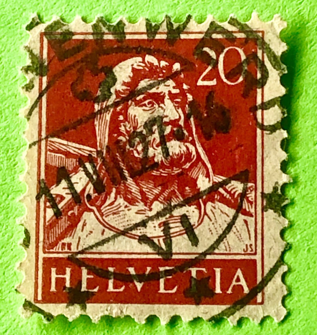 Alle Briefmarken: Nr.174  Wilhelm Tell GESTEMPELT    – Gebraucht aus Aarau von Billa007