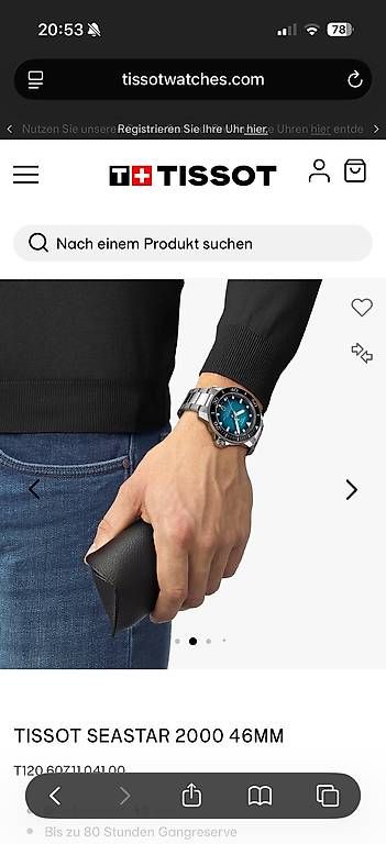 Powermatic Orologi: TISSOT SEASTAR 2000 46MM – Usato da Seewen SZ venduto da Archi96 3