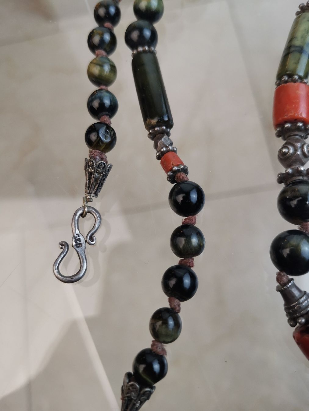 Catenine: Exklusive Israel Designerkette Silber 925 Echte Edelstein – Usato da Erlinsbach SO venduto da Meytalien 5