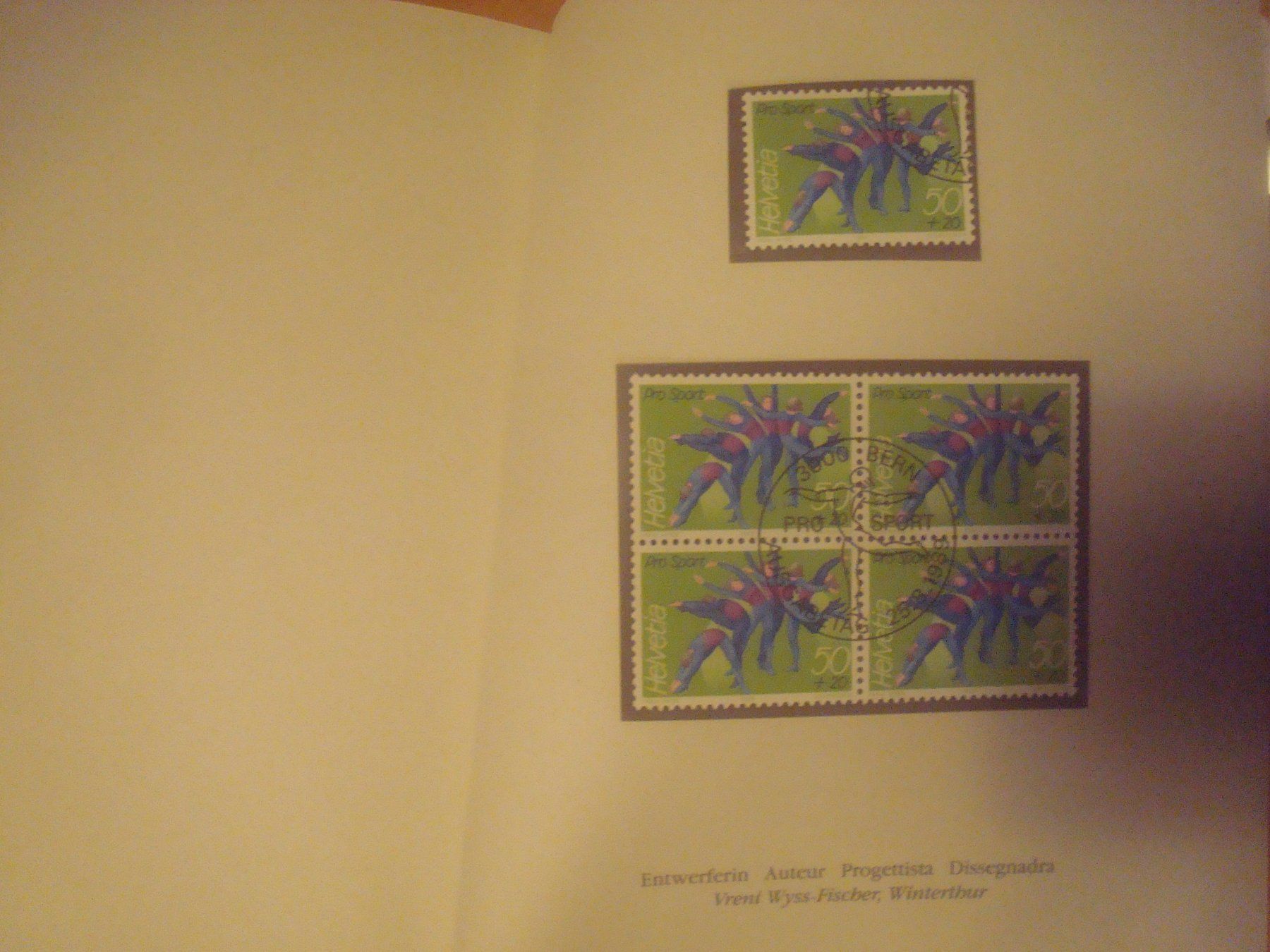 Alle Briefmarken: 1989 interessanter Buch einzeln und 4er Block Sammlung – Gebraucht aus Gordola von Polentaefung 8