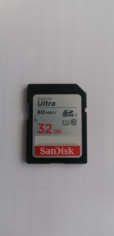 SanDisk Ultra SDHC Karte 32 GB UHS-I Klasse 10 80MB/s | Kaufen auf Ricardo
