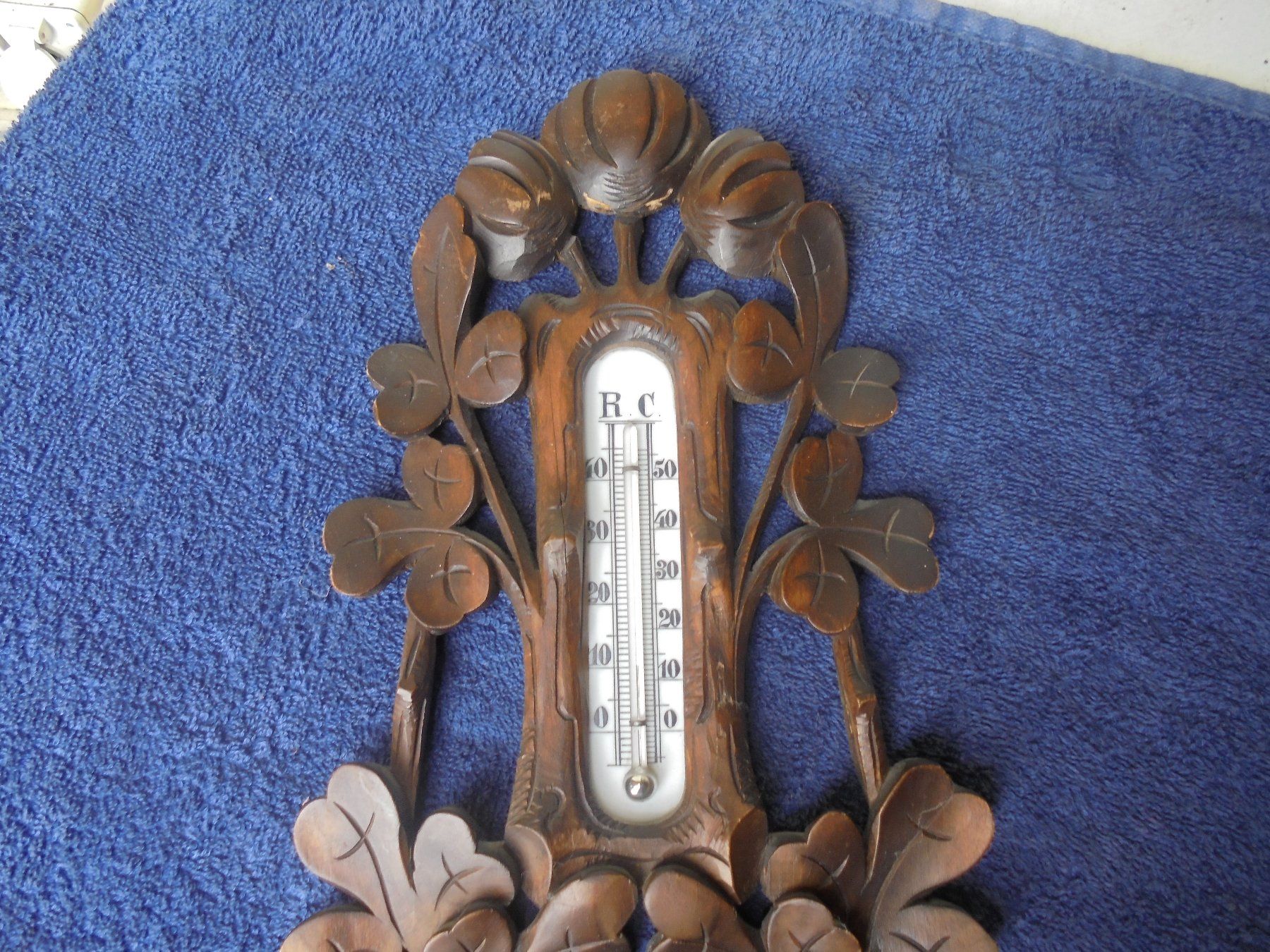 Altri elettrodomestici e apparecchi d’epoca: Antiker Barometer- Thermometer, ca. 1930-40 – Usato da Camorino venduto da Hunpete 1