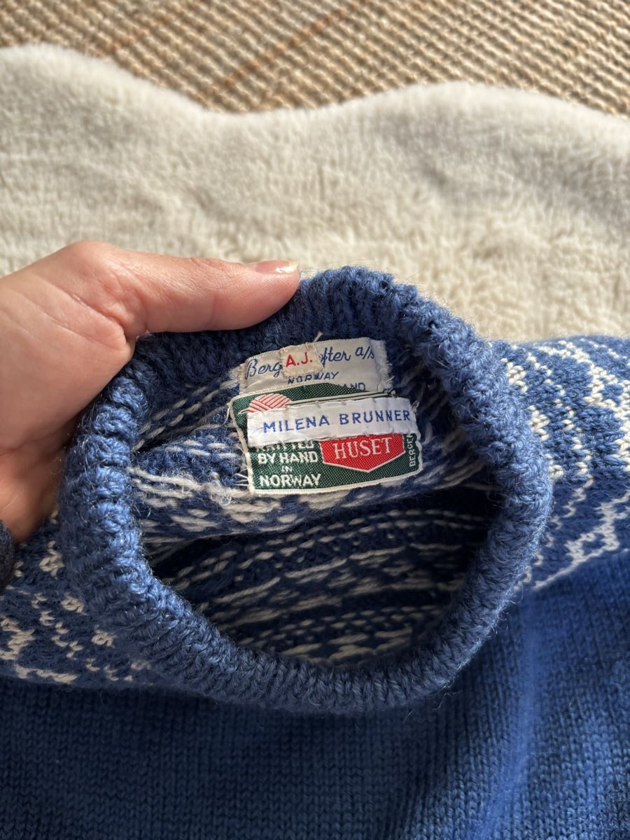 Pulls et sweat-shirts: Handgestrickter norwegischer Pullover, 134/140 – D'occasion à Bern par wisemagpie 6
