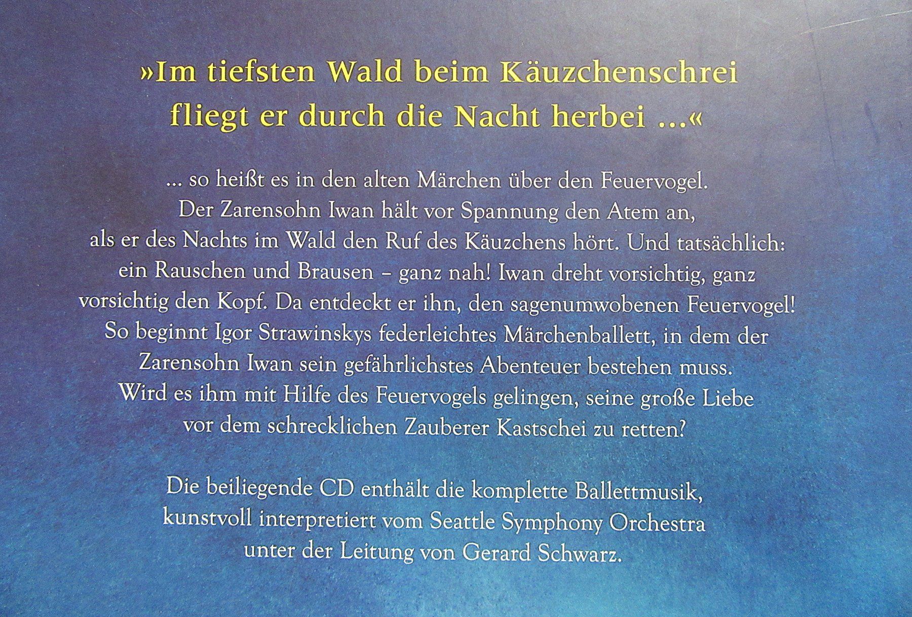 Libri: Der Feuervogel - Das Ballett nach Igor Strawinsky - mit CD – Usato da Auenstein venduto da Padabimbim 1