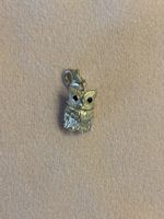 Anhänger Eule Sterling Silber mit Zirkonia Kristallen
