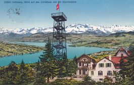 Uetliberg Blick auf den Zürichsee 1931