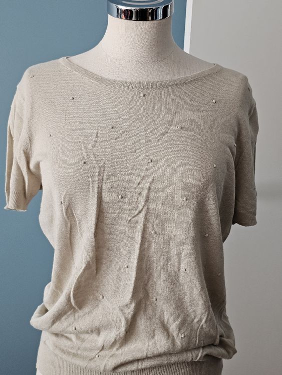 Pull Naf Naf Noir En Angora (50%) - Taille L, Occasion En Très Bon état