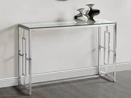 WandKonsole aus Glas & Stahl