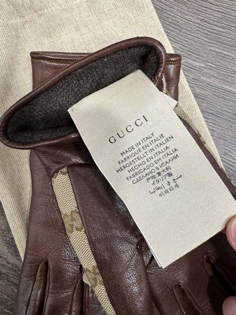 Gucci Guanti & manicotti: Authentic Gucci Logo Gloves, new, size L – Nuovo (secondo la descrizione) da Thonex venduto da Lux_brands01 8
