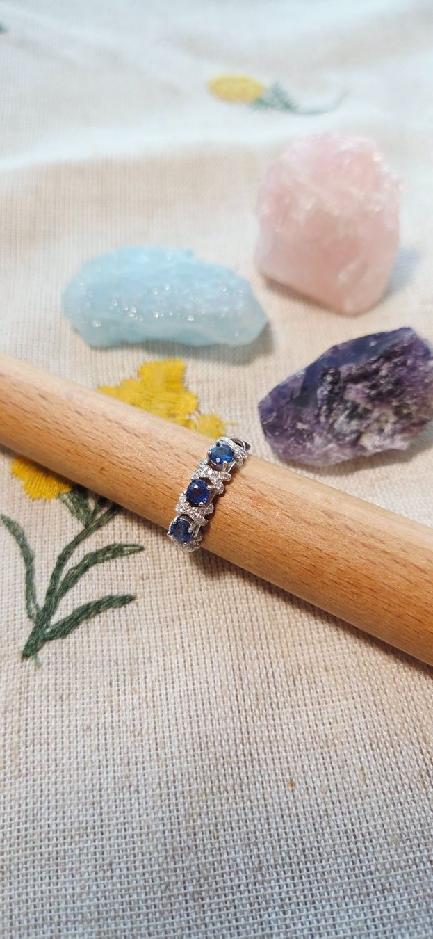 Anelli: NEW - S925 Sapphire Ring (Adjustable) – Nuovo (secondo la descrizione) da Zürich venduto da cin_wcf6 5