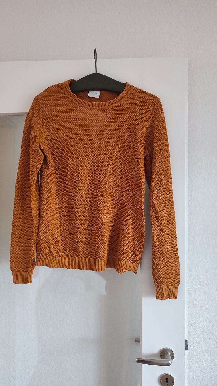 Vila Maglioni & Felpe: Vila Strickpullover, Gr. L, Senfgelb – Usato da Basel venduto da kopfstand