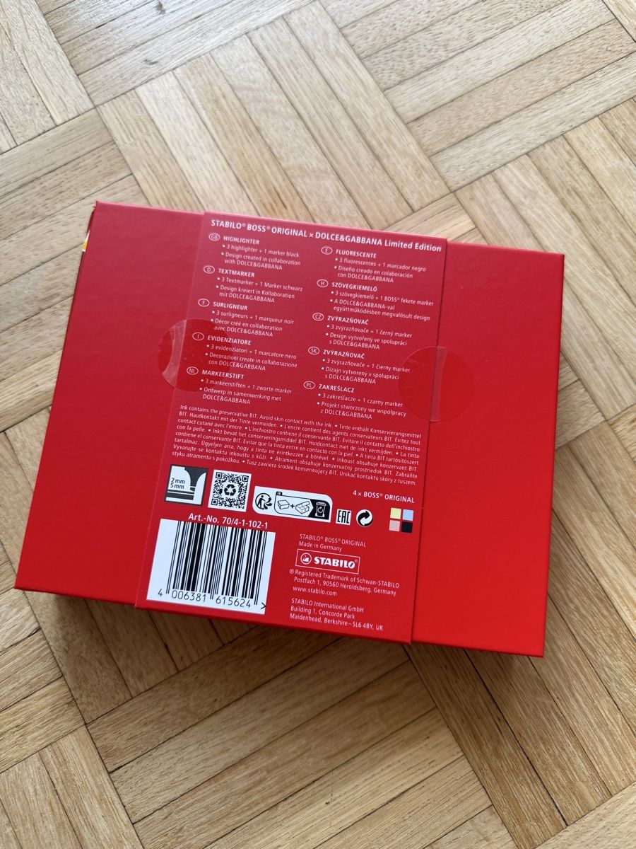 Stabilo Penna & Evidenziatori: Coffret Stabilo & Dolce Gabbana – Nuovo e nell'imballaggio originale da Fully venduto da jen_x665 1