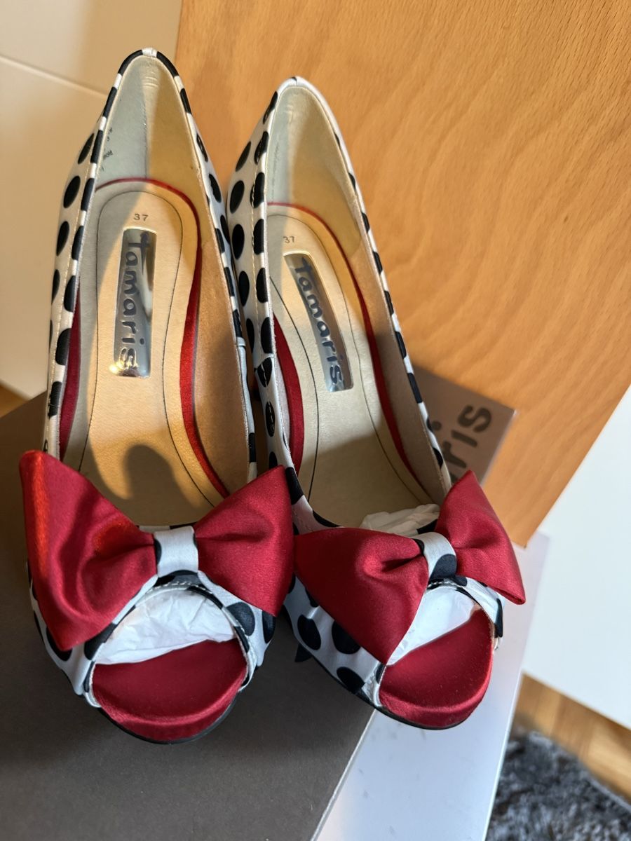 Scarpe da donna: Damen Schuhe Polka dots muster – Usato da Zurich venduto da Alinecnicolet 1